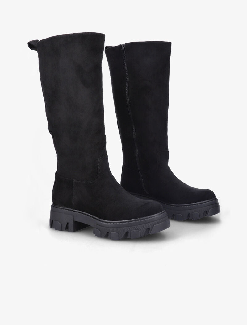 Bottes en suédine - Noir - 1