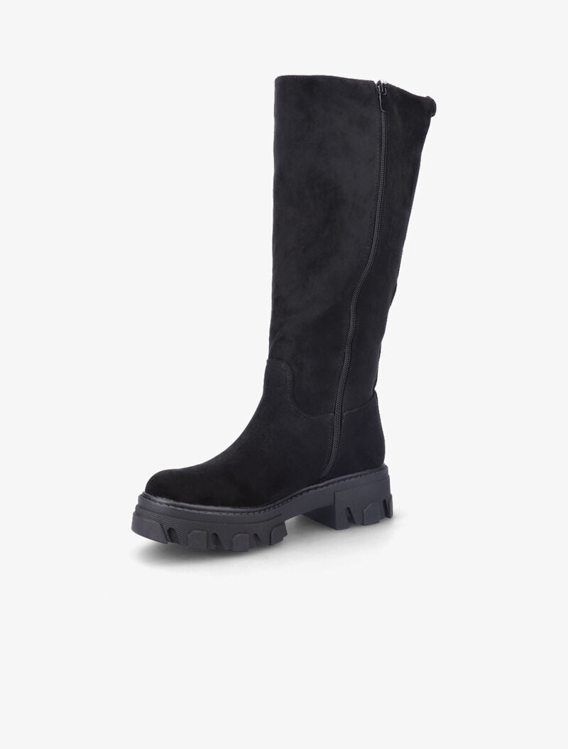 Bottes en suédine - Noir - 4
