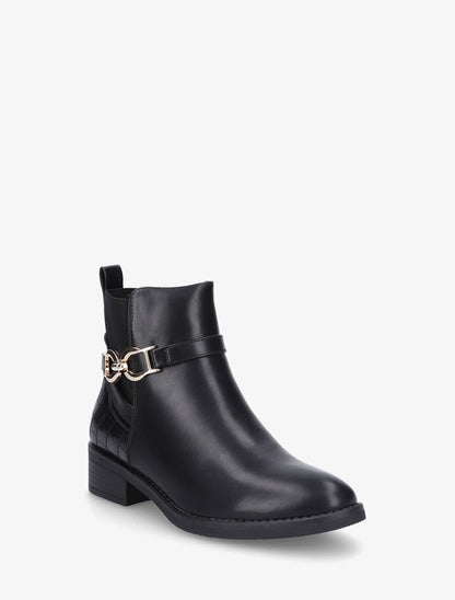 Bottines élastiquées à boucle - Noir - 2