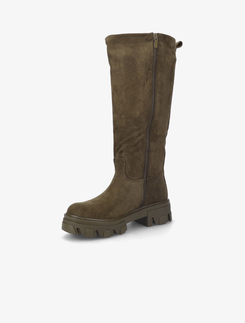 Bottes en suédine - Kaki - 4