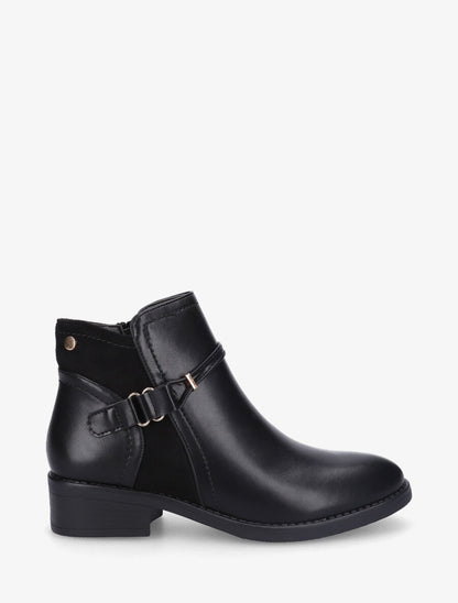 Bottines plates bi-matière - Noir - 1