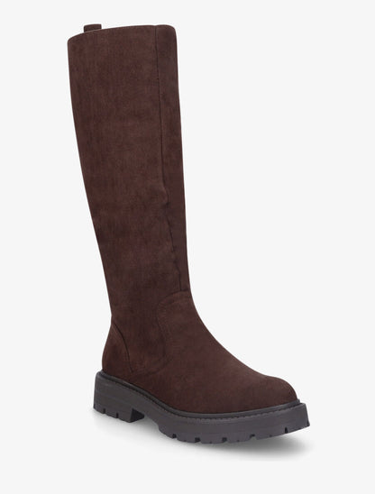 Bottes en suédine - Marron - 2