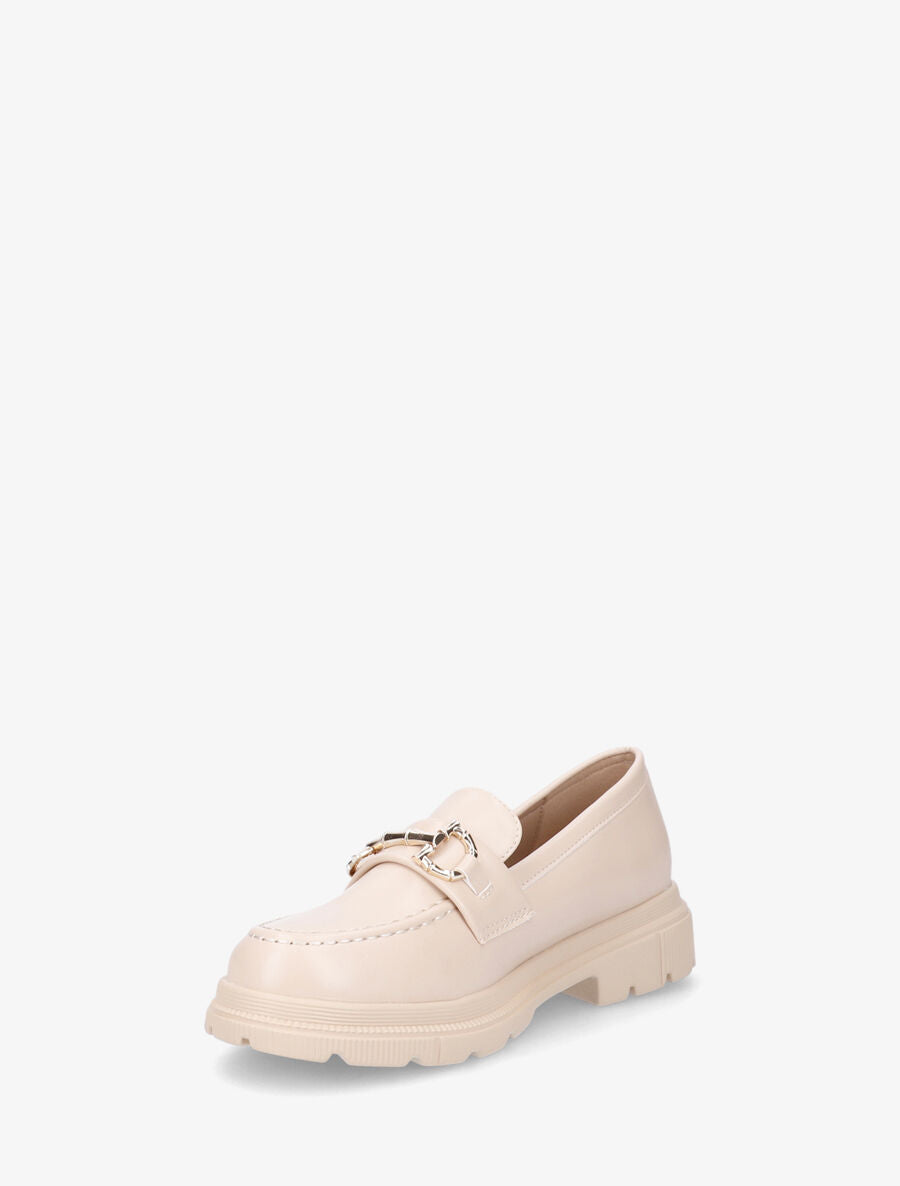 Mocassins à boucle - Beige - 3