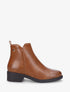 Bottines basiques en simili - Camel - 5