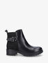 Bottines bi-matière à boucle - Noir - 1