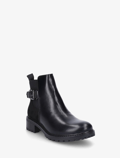 Bottines bi-matière à boucle - Noir - 2