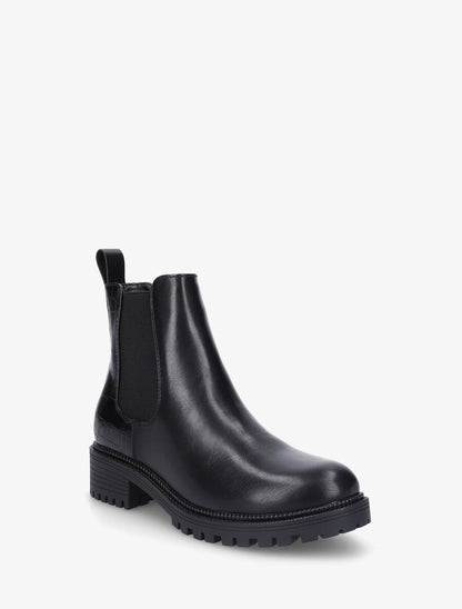 Boots élastiquées bi-matière - Noir - 2