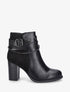 Bottines à talon et chaînes - Noir - 5