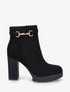Bottines à talon haut et boucle - Noir - 5