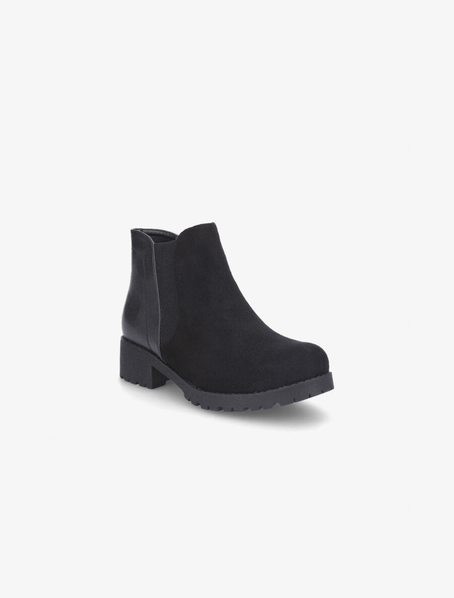 Boots bimatière noir - Noir - 2
