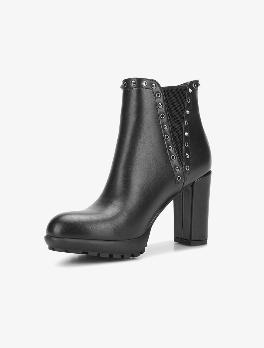 Chelseas ornées picots - noir - 3
