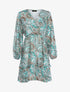 Robe volantée à imprimé cachemire - Vert d&