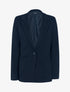 Veste mi longue unie - Marine - 1