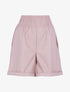 Short oversize en simili - Rose - 1