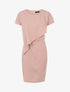 Robe cintrée à pan biseauté - Rose - 1