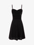Robe patineuse à bustier pailleté - Noir - 1