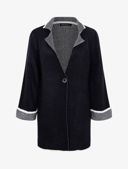 Gilet à détails graphiques - Marine - 1