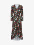 Robe volantée à imprimé fleurs d&