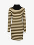 Robe pull à bandes graphiques - Jaune - 1