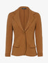 Veste style blazer en coton - Camel - 1
