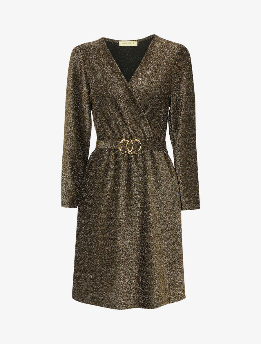 Robe cache coeur pailletée - Or - 1