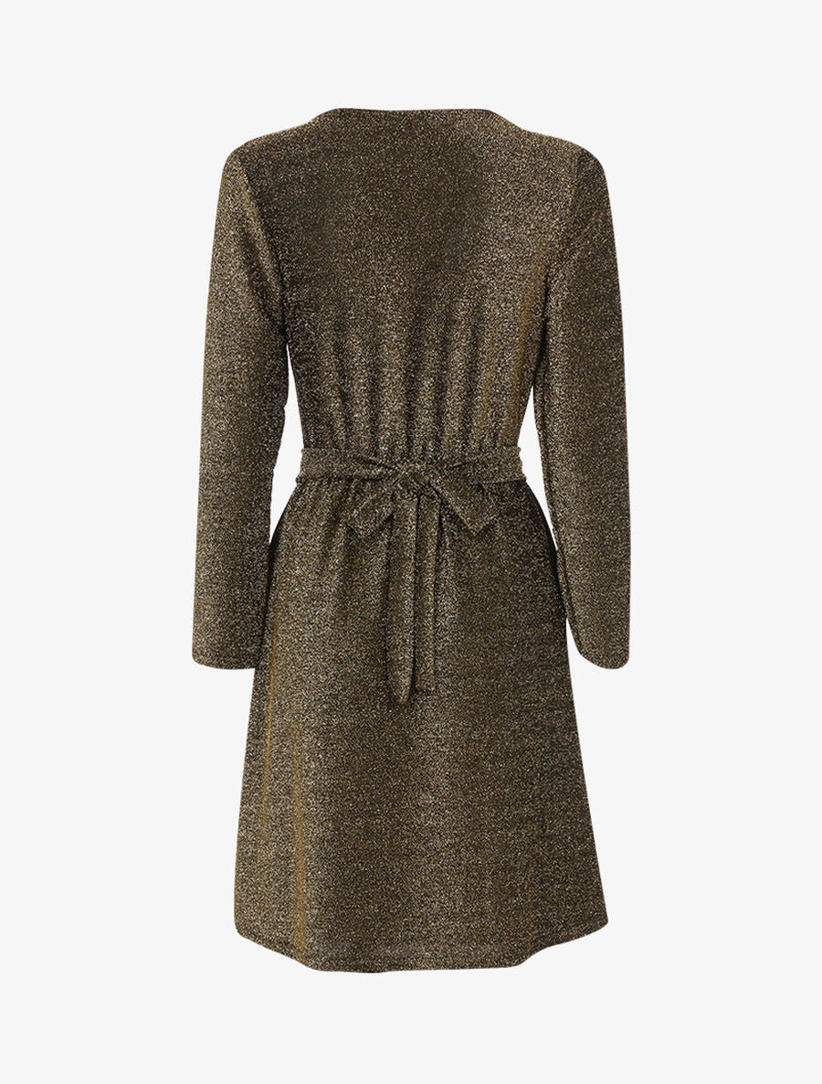 Robe cache coeur pailletée - Or - 2