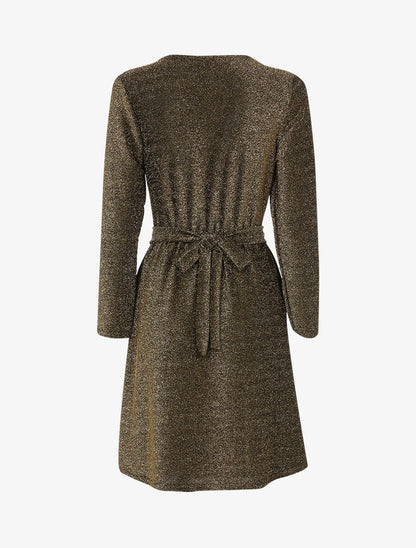 Robe cache coeur pailletée - Or - 2