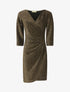 Robe fourreau pailletée - Or - 1