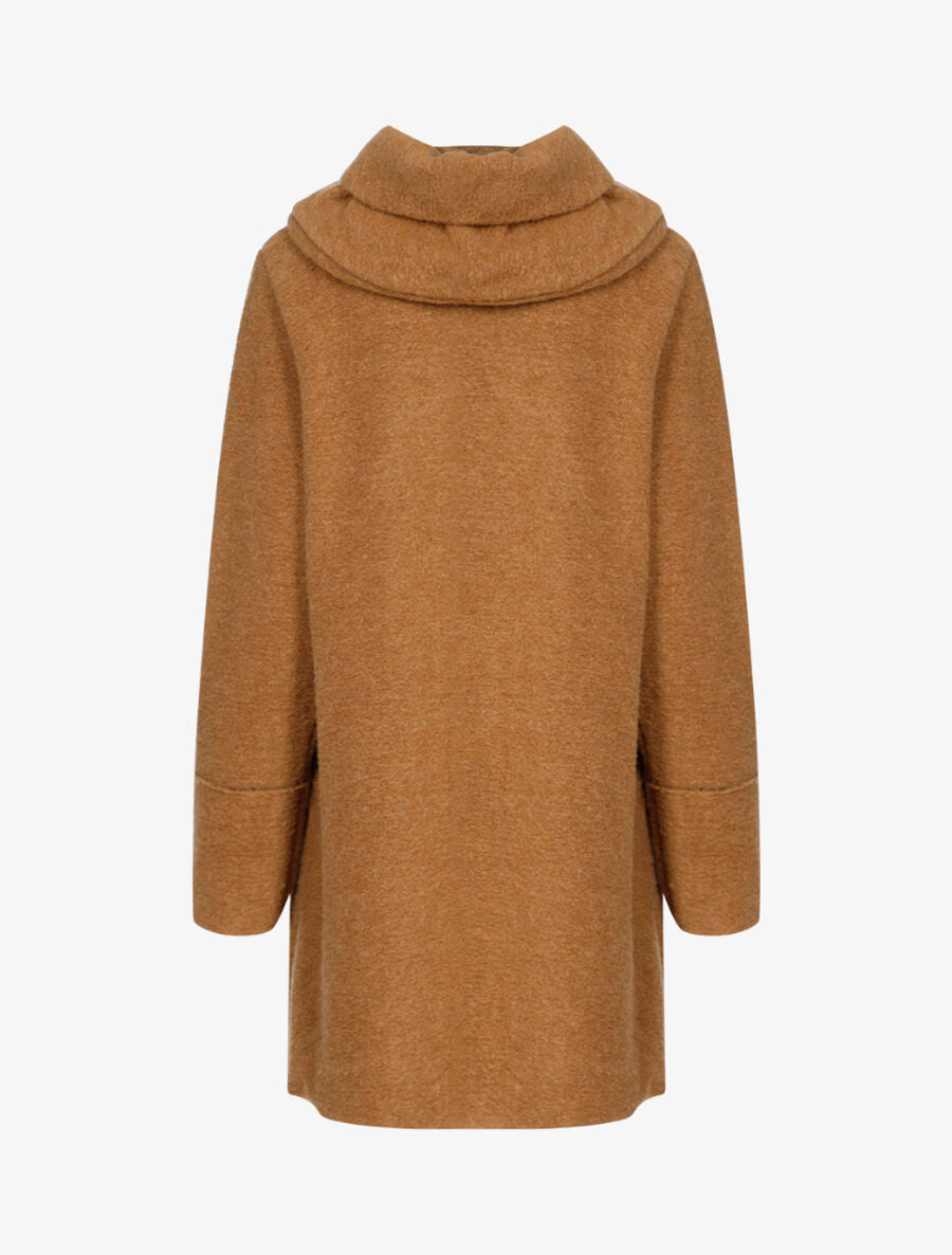 Manteau feutré à capuche - Beige - 2