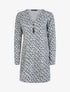 Robe en maille à imprimé petites fleurs - Gris - 1