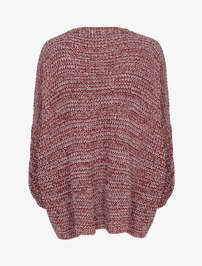 Gilet asymétrique bicolore - Bordeaux - 2