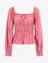 Top doux élastiqué - Rose - 1