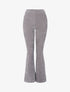 Pantalon flare en velours côtelé - Gris clair - 1
