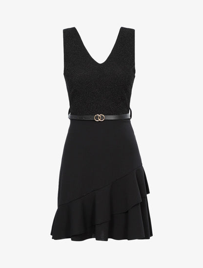 Robe à buste irisé - Noir - 1