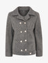 Veste en feutre à boutonnières - Gris clair - 1
