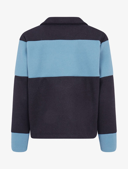 Caban court color block - Noir/bleu - 2