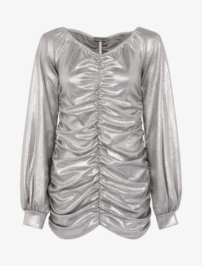 Tunique moulante irisée - Argent - 1