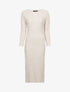 Robe à dos ajouré effet torsadé - Beige - 1