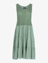 Robe à buste brodé - Kaki - 1
