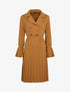 Robe style officier à bas gaufré - Camel - 1