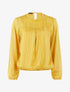 Blouse en voile fin coupe boule - Jaune - 1