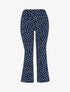 Pantacourt bootcut à pois - Bleu nuit - 1