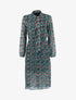 Robe longue fleurie - Vert - 1