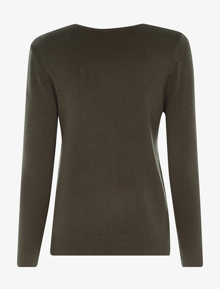 Gilet zippé à épaules cloutées - Gris clair chiné/doré - 2