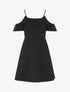 Robe évasée buste volanté - noir - 3