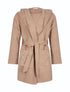 Manteau poches perlées - Beige - 1