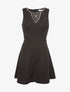 Robe décolleté argenté - Noir - 1