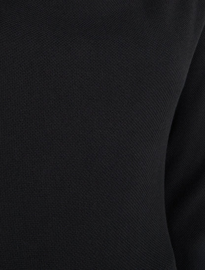 Robe unie bas bouffant - Noir - 3