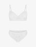 Ensemble push up à pois en dentelle - Blanc - 4
