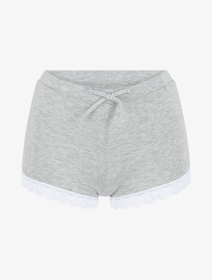 Ensemble pyjama débardeur et short uni - Gris clair - 4